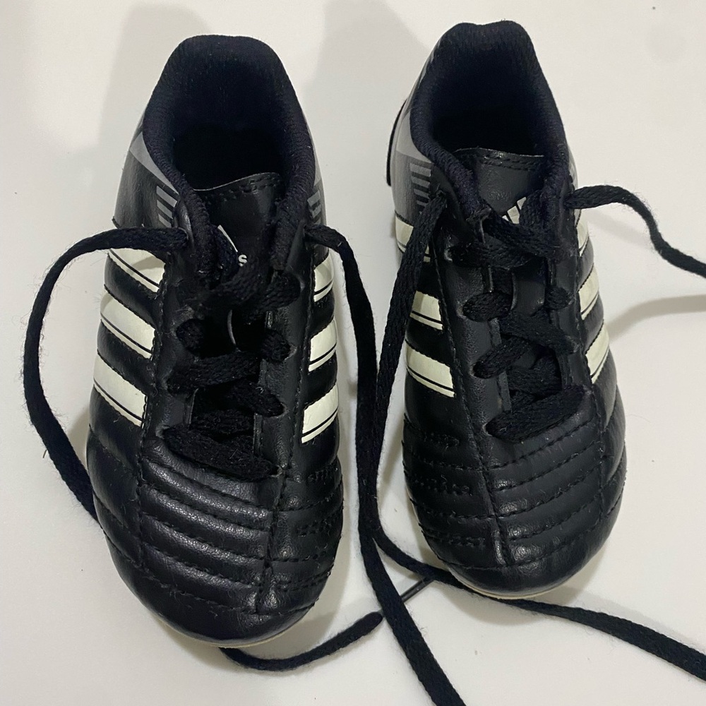 Adidas Black and White Sneakers with Classic Stripes